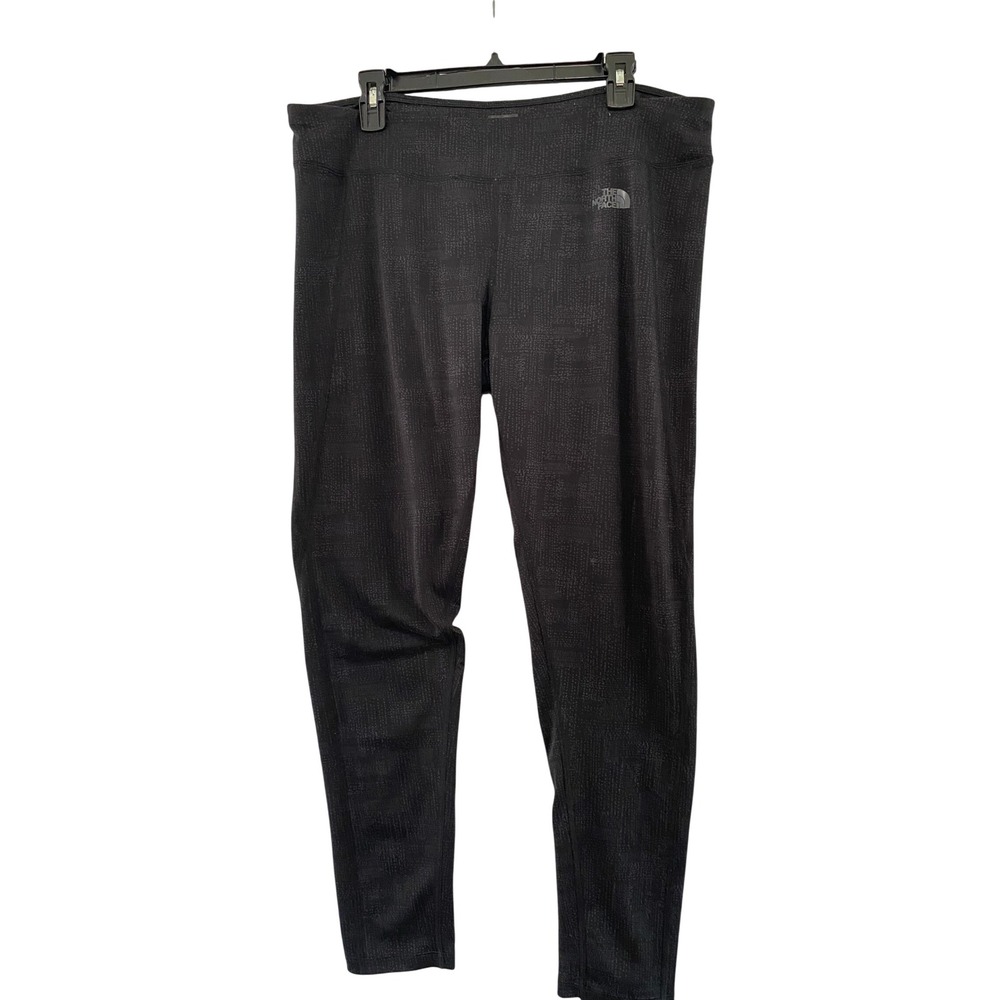 The North Face Leggings Women XL Black Dotted Textured Athletic Yoga Pants